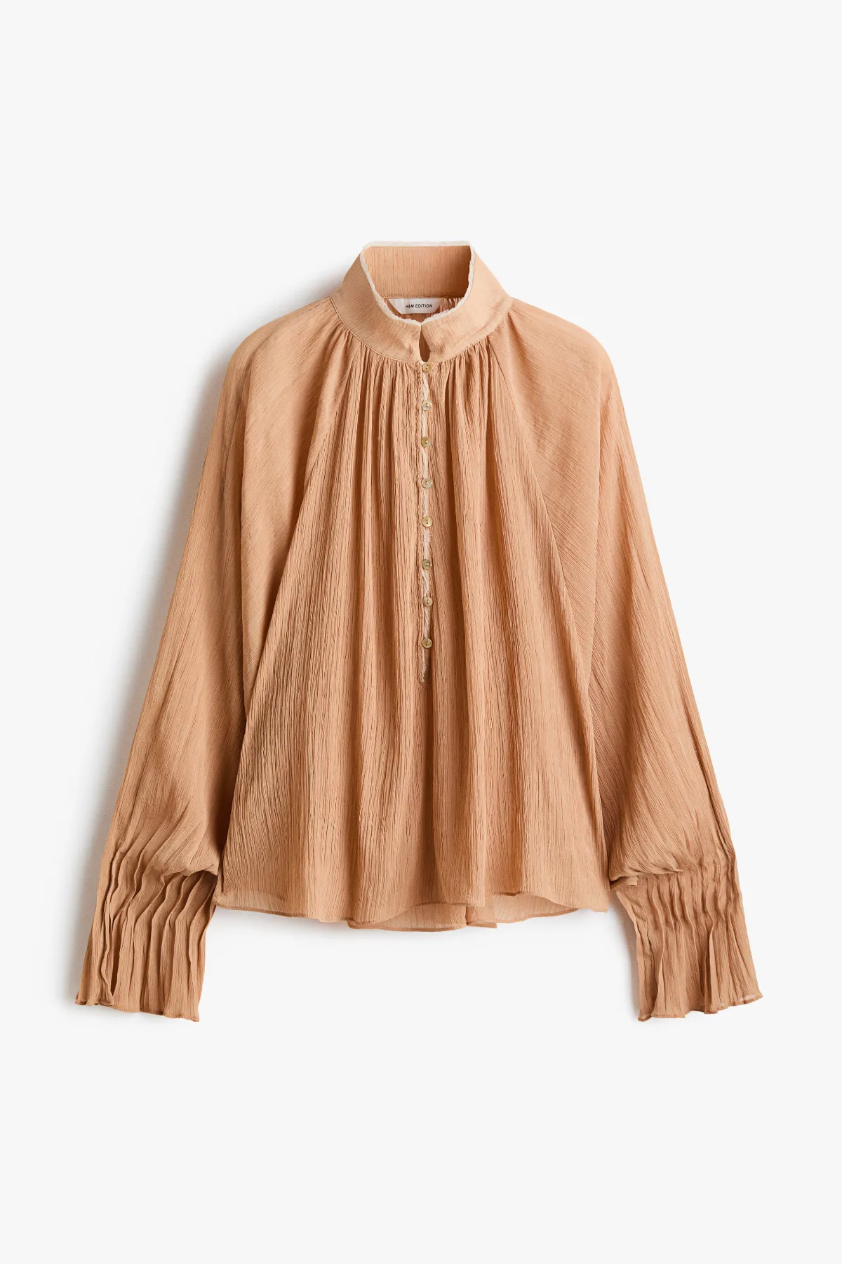 Crinkled Button-Top Blouse by H&M