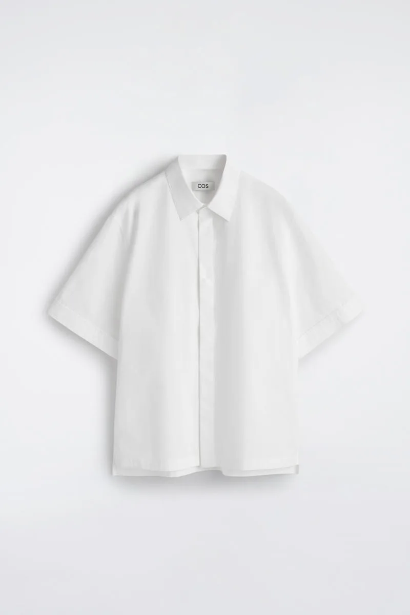 Tailored Short-Sleeved Cotton Shirt by COS
