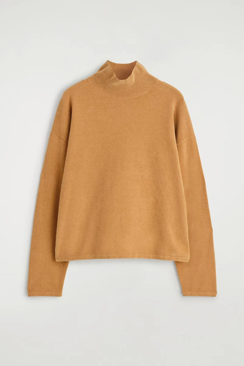 Chenille Mock-Neck Sweater by COS