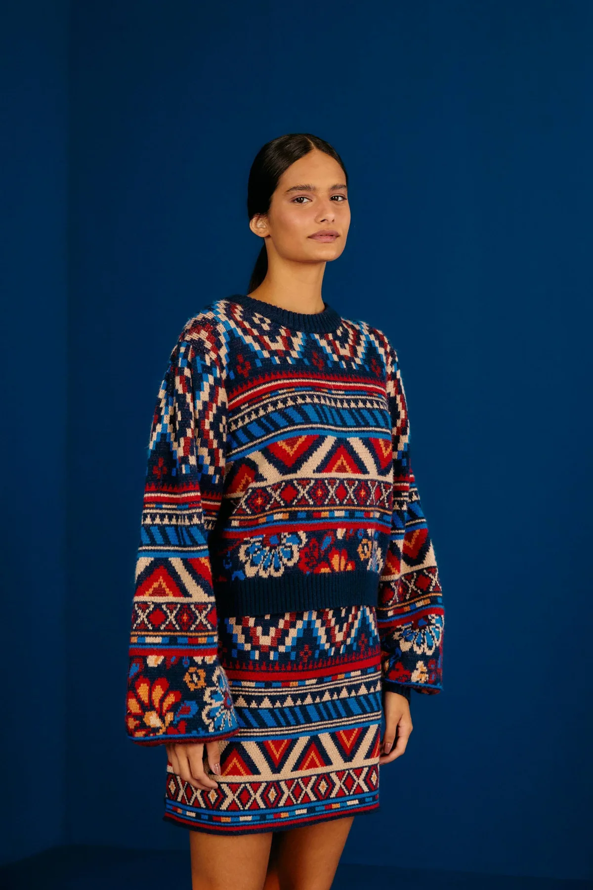 Ainika Tapestry Sweater Skirt by FARM Rio