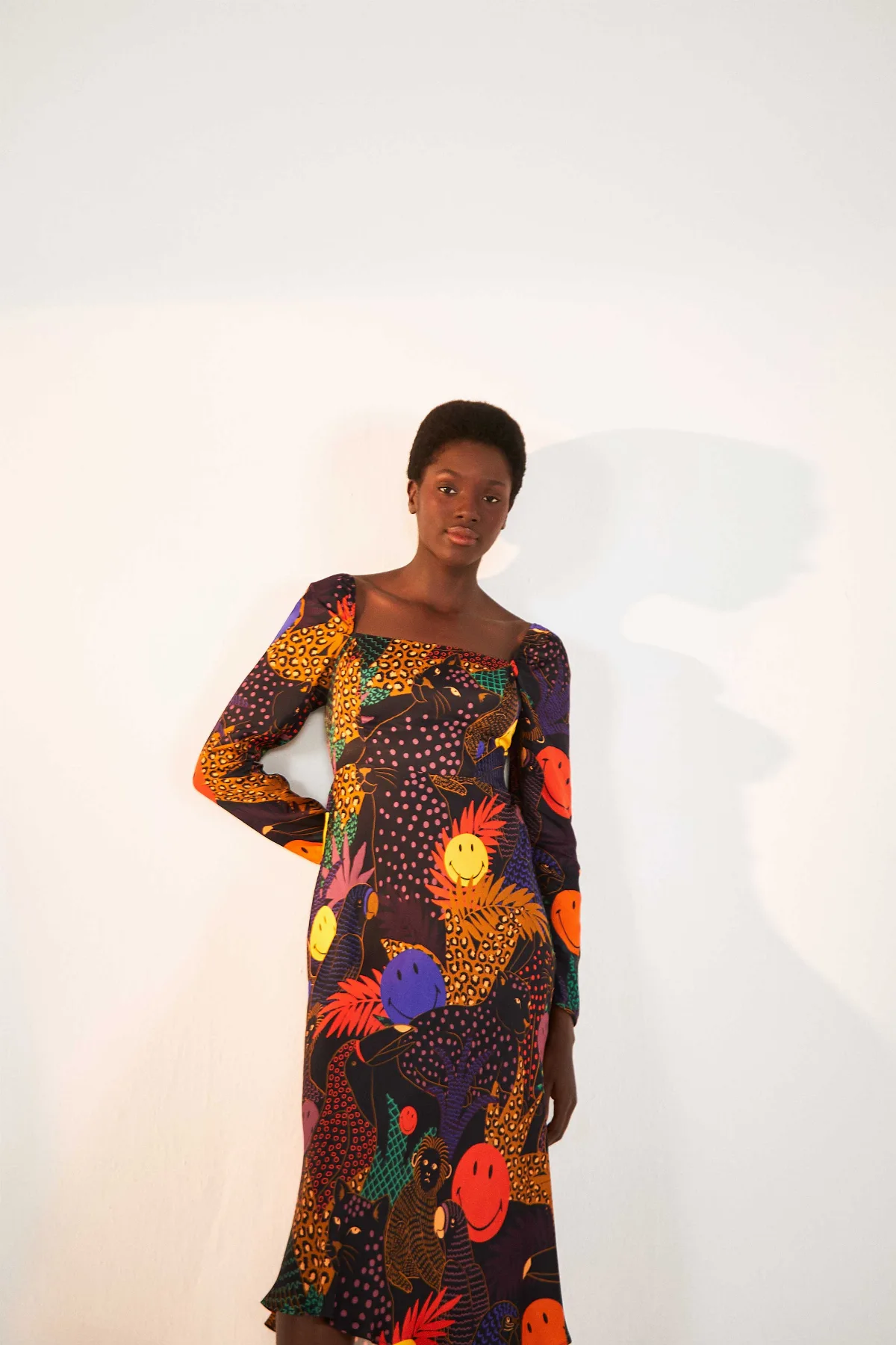 Pop Jungle Smiley Midi Dress by FARM Rio