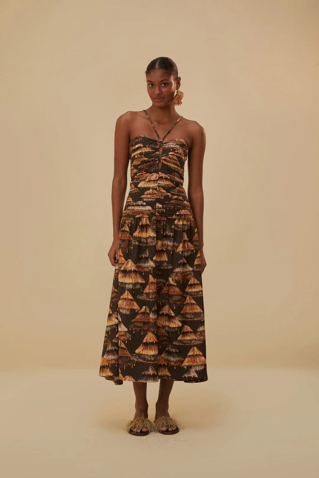 Shuhu Maxi Dress Sleeveless by FARM Rio