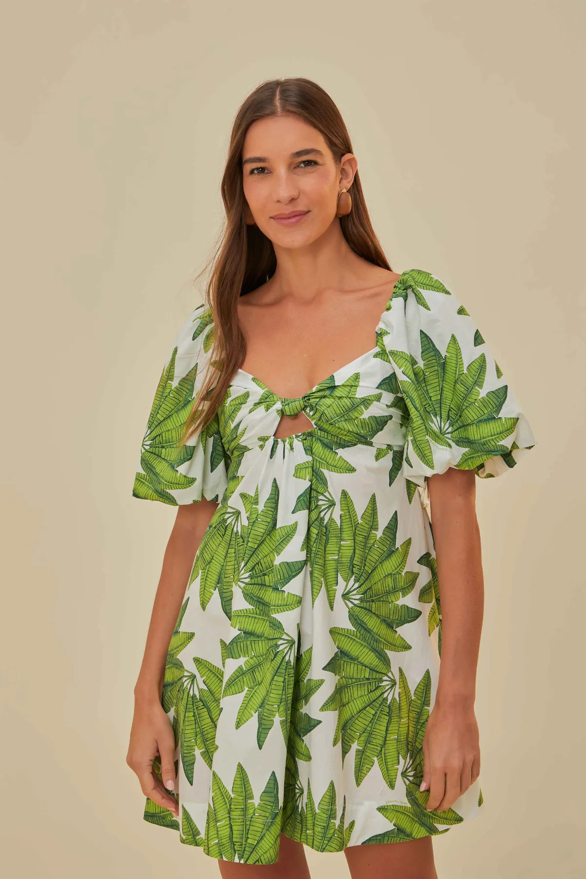Palms Fan Mini Dress by FARM Rio