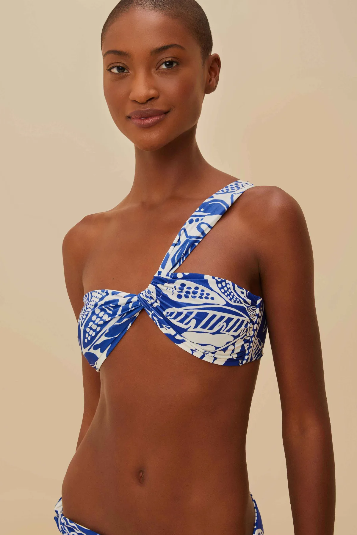 River Nature One-Shoulder Bikini Top by FARM Rio