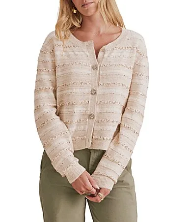 Lexa Sequin Button Front Cardigan by Splendid