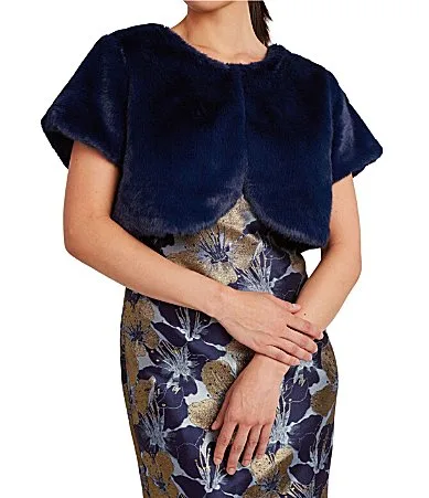 Jane Faux Fur Bolero Jacket by Abbey Glass