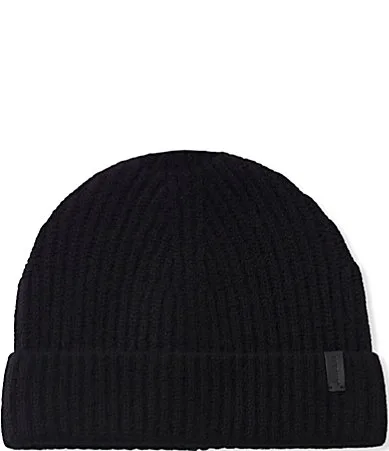 Cashmere Ribbed Knit Beanie by Murano