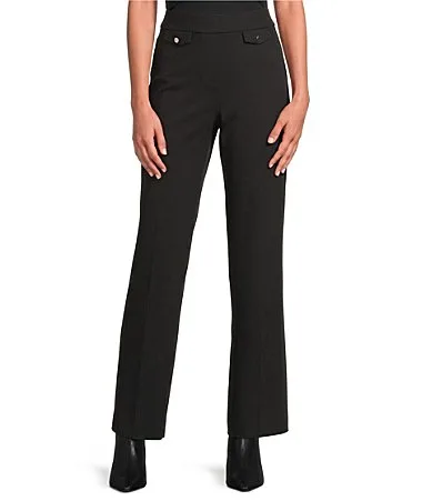 Flat From Front High Rise Straight Leg Full Length Pants by Jones New York