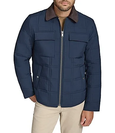 Brockman Quilted Shirt Jacket by Andrew Marc
