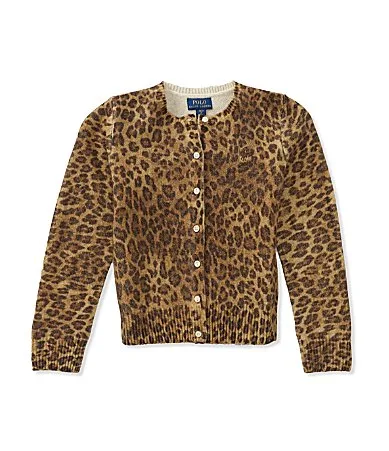 Leopard Wool Cashmere Blend Sweater Set by Polo Ralph Lauren