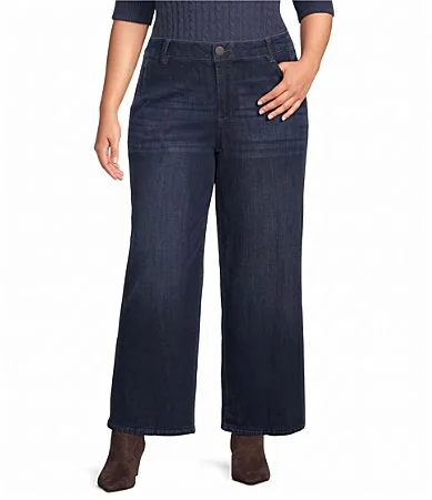 Absolution Skyrise Wide Leg Tulip Hem Jeans by Democracy
