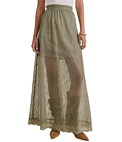 Valley Lace Maxi Skirt by Splendid