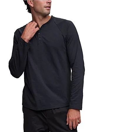 Slub Jersey Henley Shirt by Barefoot Dreams