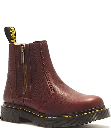 2976 Alyson Zip Leather Chelsea Booties by Dr. Martens
