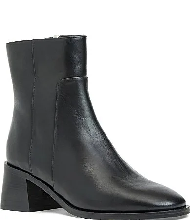 Tulli Waterproof Leather Block Heel Booties by Aquatalia