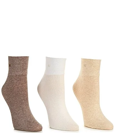 Wide Welt Ankle Socks 3 Pack by Sam Edelman