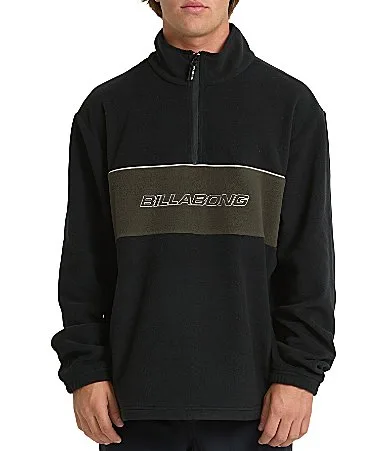 Blue Print Mock-Neck Quarter-Zip by Billabong