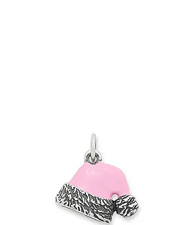 Enamel Santa Hat Charm - Sterling Silver/Pink by James Avery