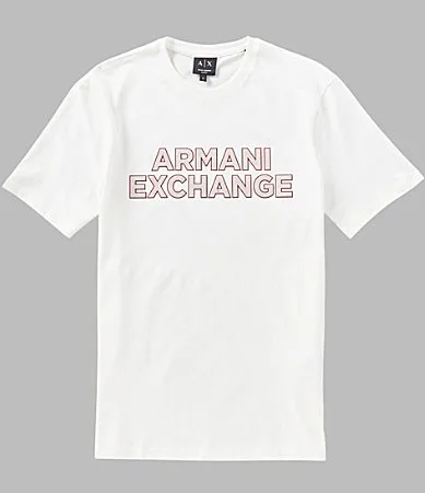 Slim Fit Elevated Logo Short Sleeve T-Shirt by Armani Exchange