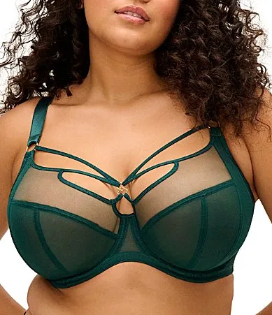 Sachi Sheer Tulle Adjustable Plunge Bra by Elomi