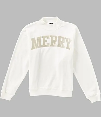 Long Sleeve Merry Mock Neck Sweater by Originality