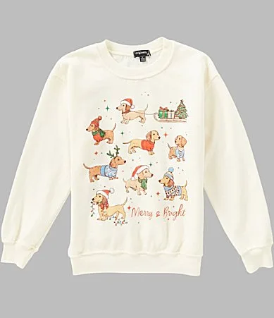 Long Sleeve Merry Bright Pullover by Originality
