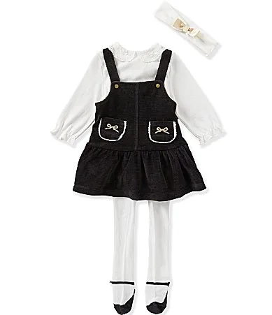 Golden Treasures Bows Jumper 3-Piece Set by Little Me