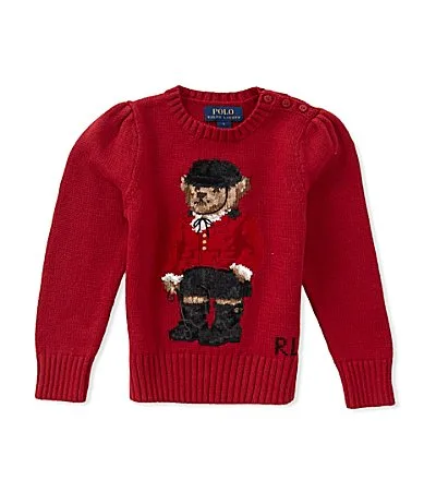 Long Sleeve Polo Bear Sweater by Polo Ralph Lauren