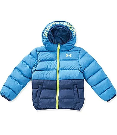 Long Sleeve Color Blocked Quilted Puffer Jacket by Under Armour