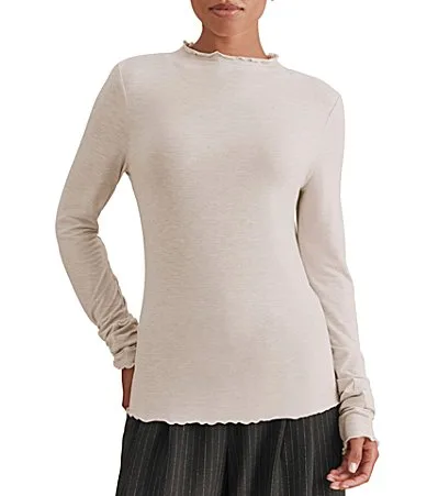 Bamboo Long Sleeve Mock Neck by Splendid