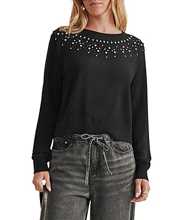 Fletcher Long Sleeve Pullover Sweater by Splendid