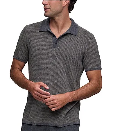 CozyChic Ultra Lite Short Sleeve Polo Shirt by Barefoot Dreams