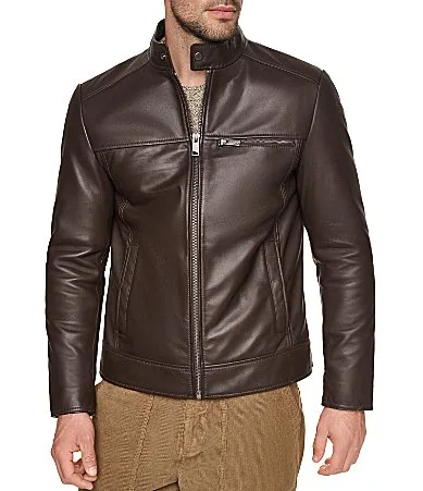 Dobson Smooth Lamb Racer Jacket by Andrew Marc