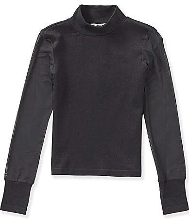 Knit Mock Neck Long Sleeve Top by A Loves a