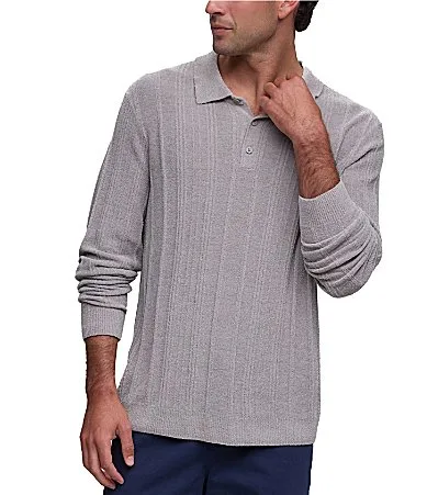 CozyChic Ultra Lite Long Sleeve Rib Polo by Barefoot Dreams