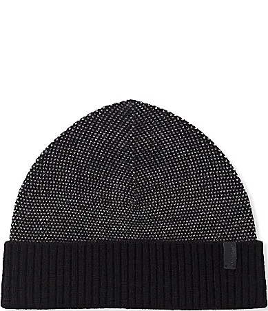 Cashmere Two Tone Knit Beanie by Murano