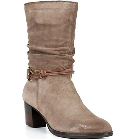 Zamora Suede Slouch Booties by Pikolinos