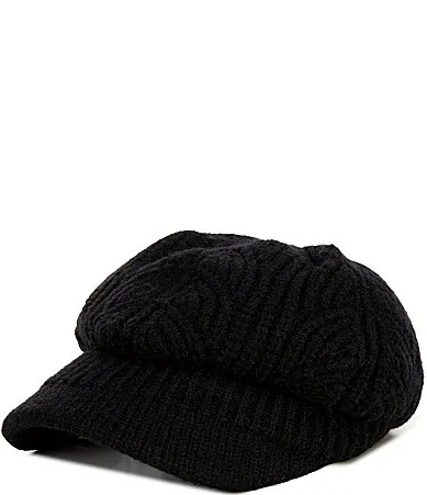 Cable Knit Newsboy Cap by Anna & Ava