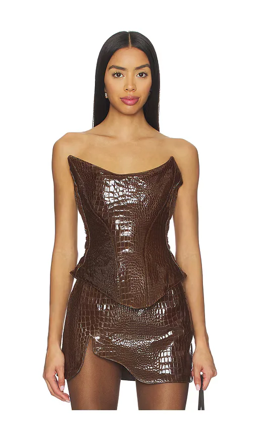 Mother of All Nemesis Leather Corset Top by MOTHER