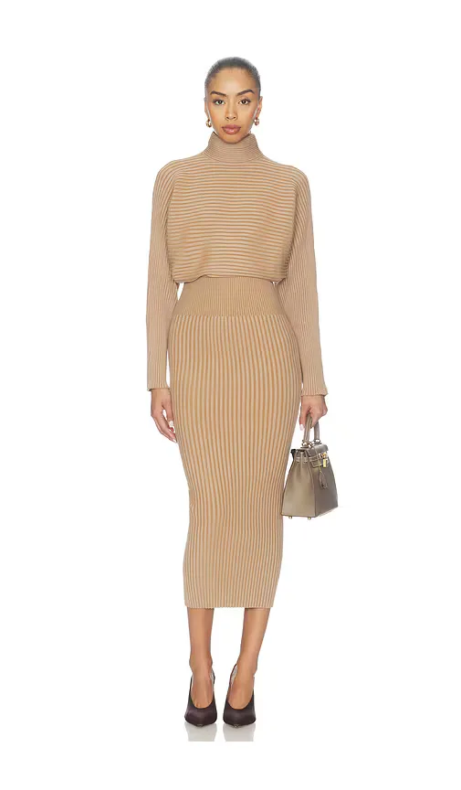 Arezu Rib Knit Dress by L'Academie