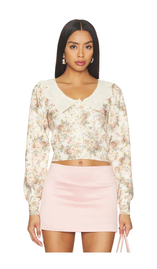 Frontier Floral Sweater by For Love & Lemons