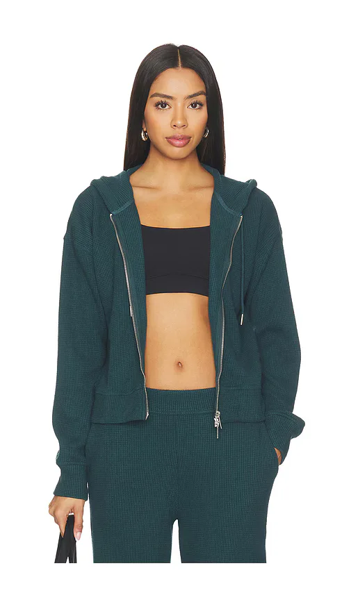 Rest Day Waffle Hooded Jacket by Beyond Yoga