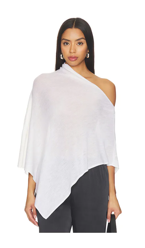 Tissue Cashmere Poncho by Enza Costa