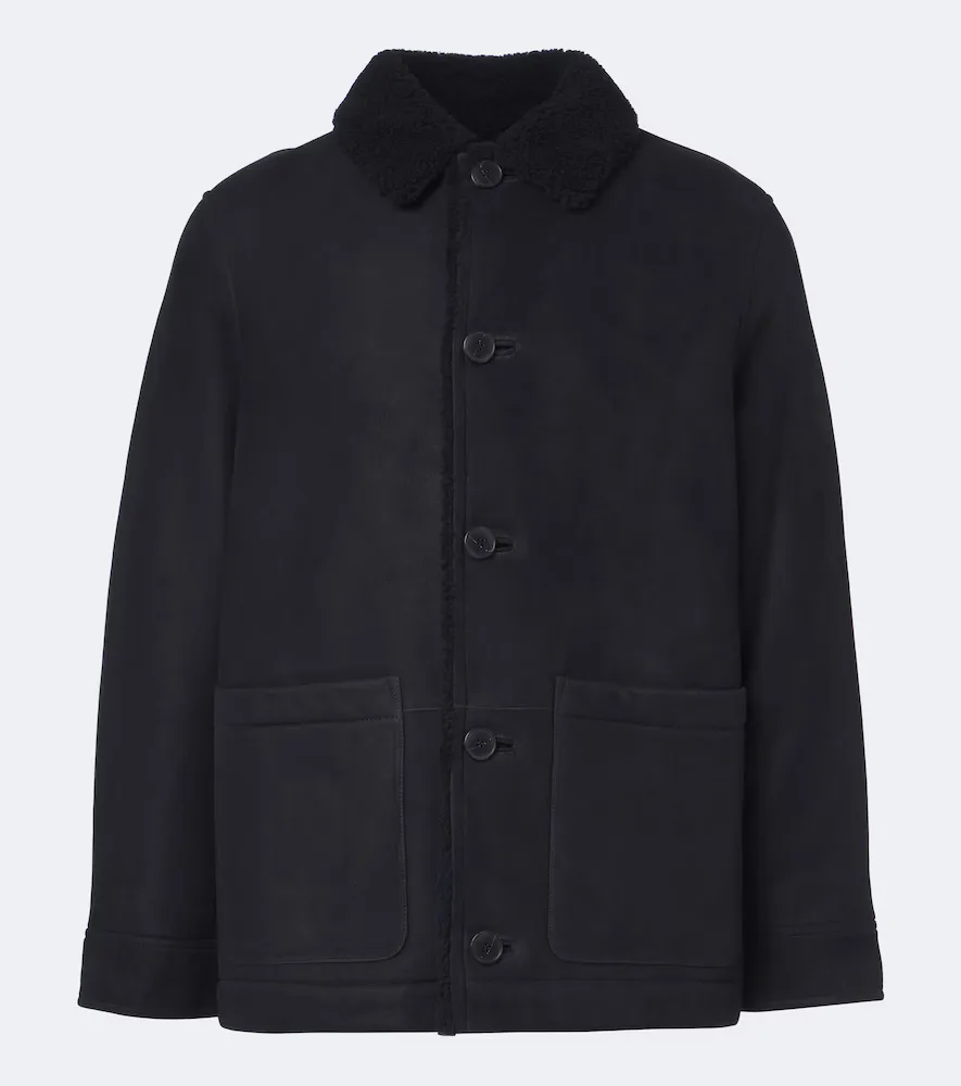 Shearling-Lined Leather Jacket by Yves Salomon