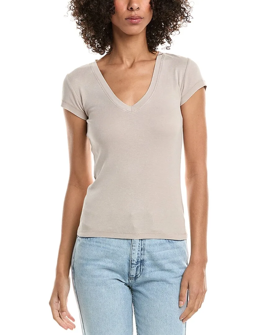 1X1 V-Neck T-Shirt by Splendid