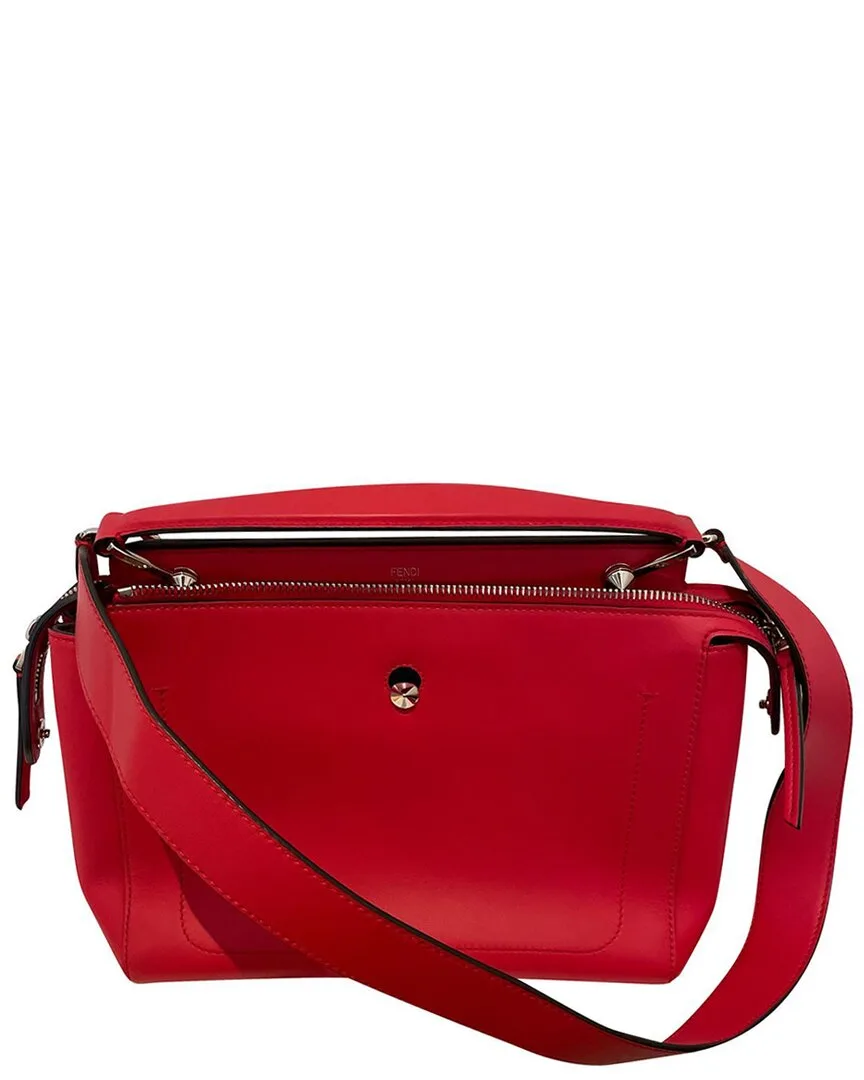 Red Leather Dotcom Shoulder Bag (authentic Pre-Loved) by FENDI