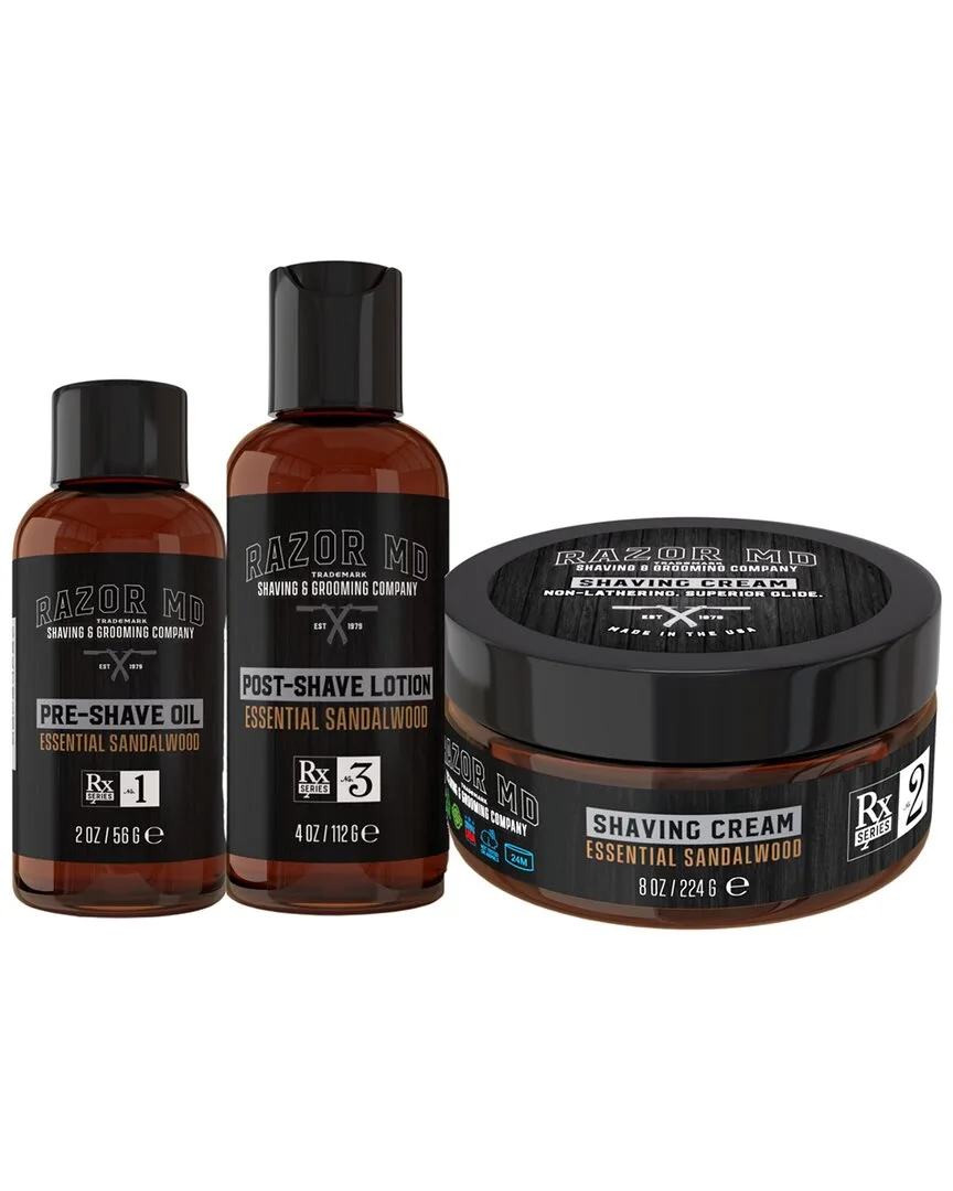 14Oz Shaving Bundle & Gift Set - Sandalwood by Razor Md