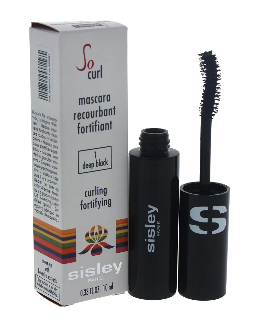 0.33Oz #01 Deep Black So Curl Curling Fortifying Mascara by Sisley