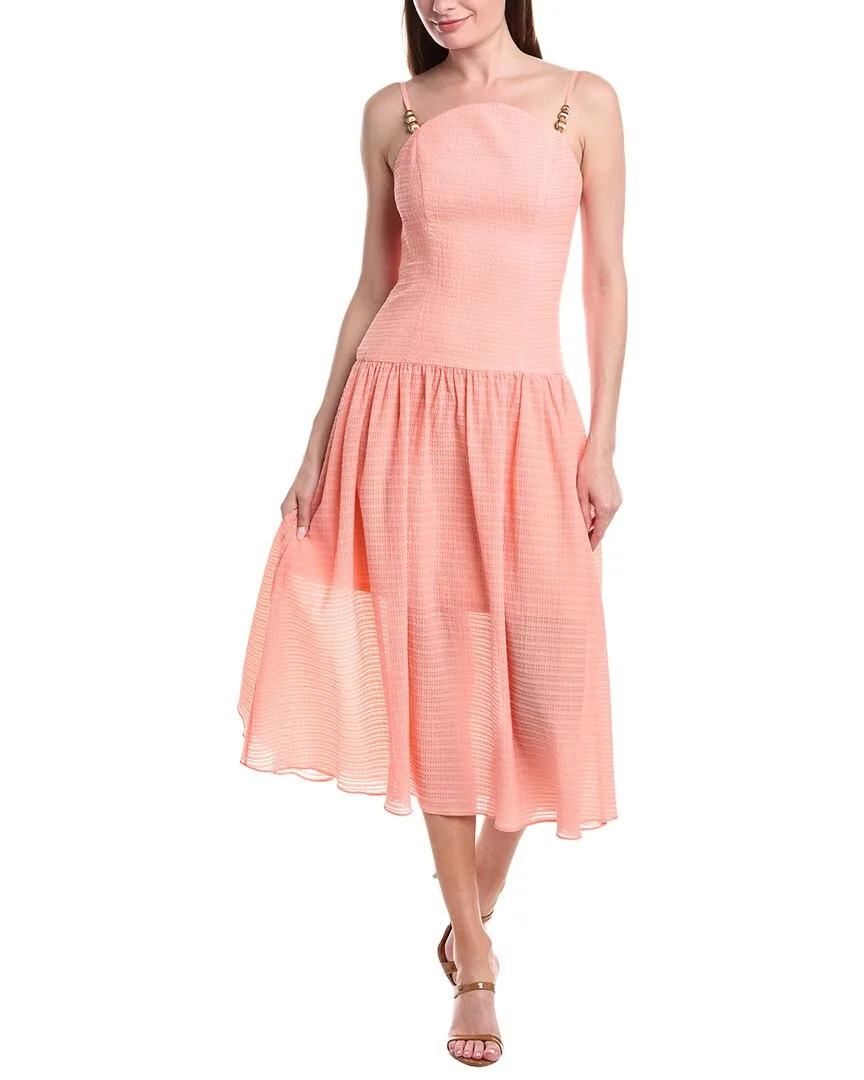 Seersucker Midi Dress by Adrianna Papell