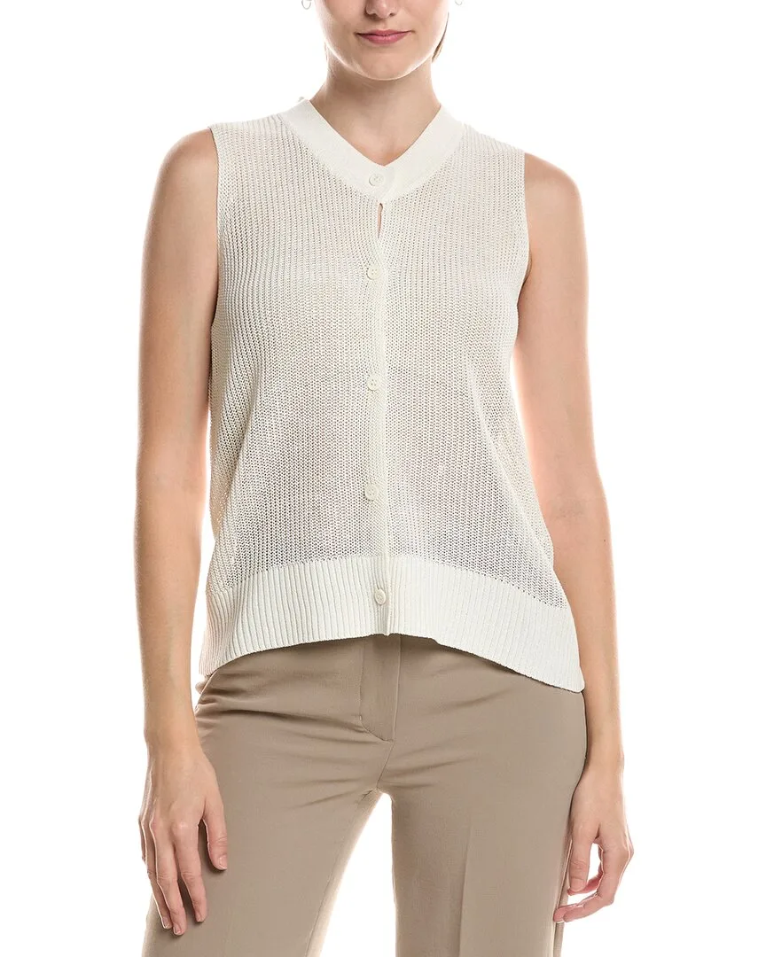 Silk-Blend Vest by Eileen Fisher